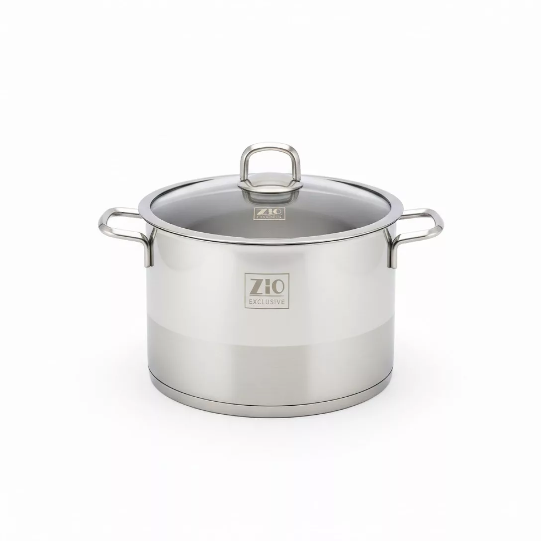 سرویس قابلمه و تابه استیل 10 پارچه بازرگانی زیو مدل ZCS-1320/5S28