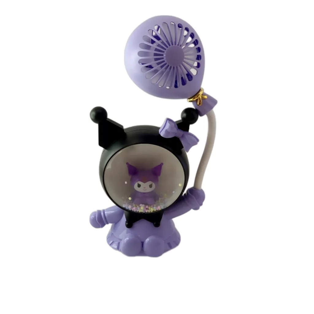 آباژور رومیزی کودک مدل کرومی پنکه دار