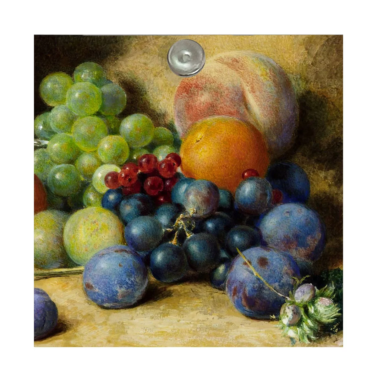 آینه آرایشی جیبی طرح نقاشی میوه مدل A165