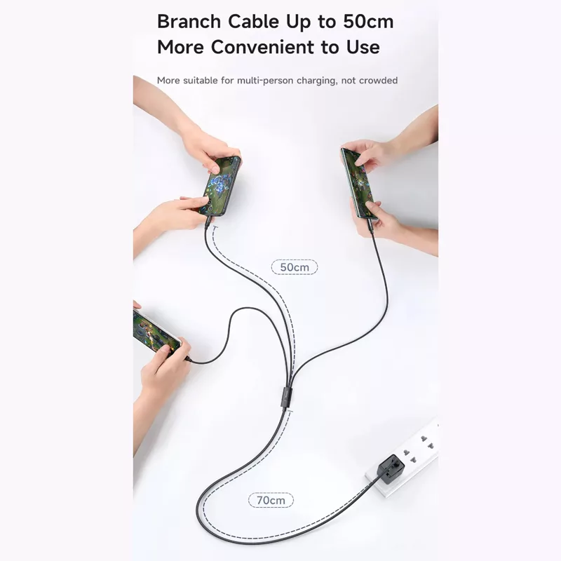 کابل تبدیل USB به MicoUSB/ USB-C / لایتنینگ مک دودو مدل CA-579 طول 1.2 متر