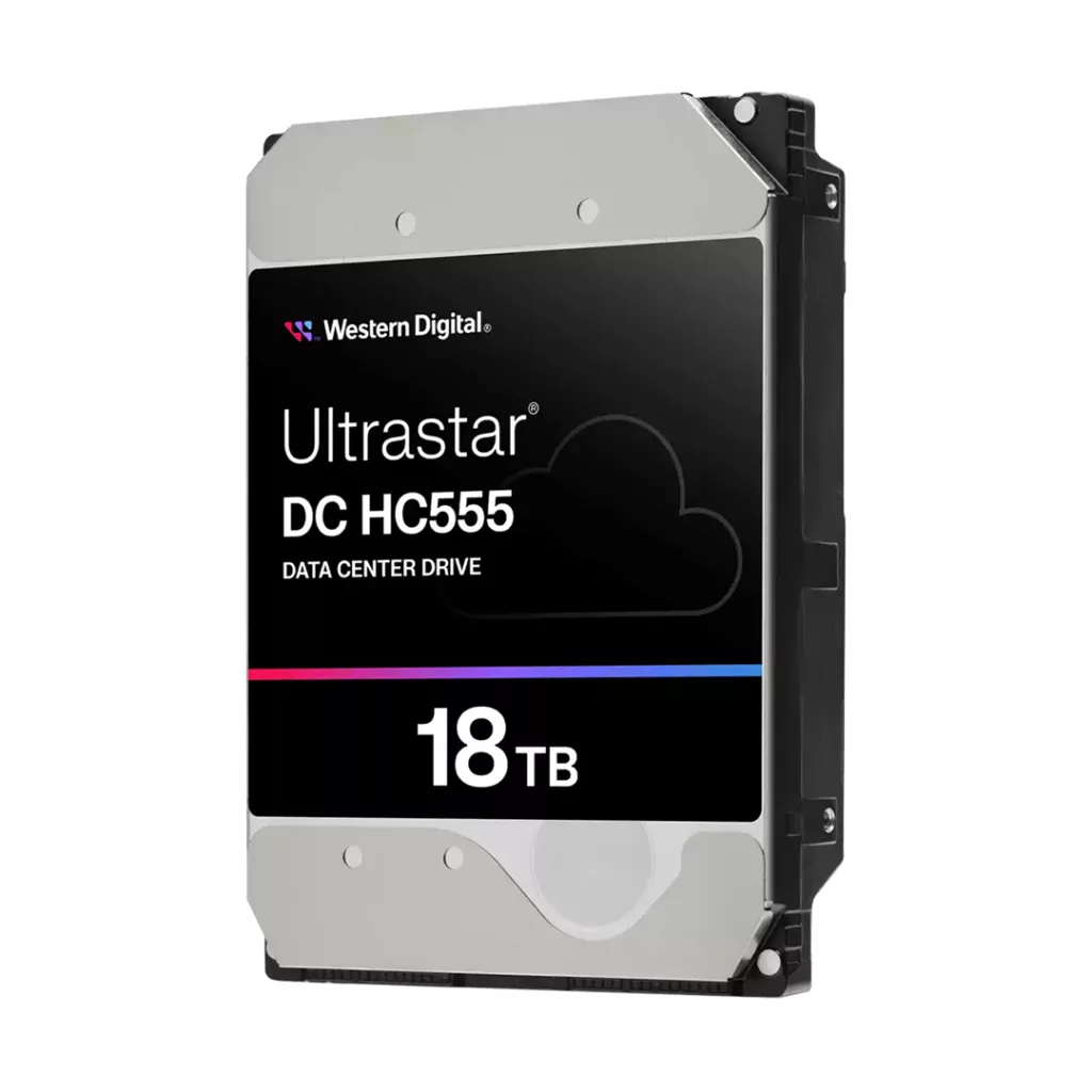 هارد دیسک اینترنال وسترن دیجیتال با رابط SATA مدل Ultrastar HC555 ظرفیت 18 ترابایت
