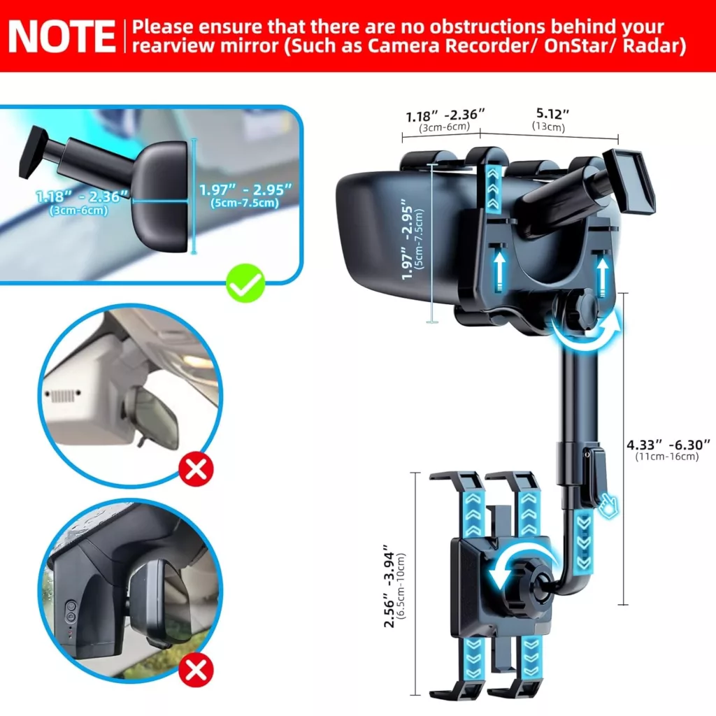 پایه نگهدارنده گوشی موبایل مدل mirror-E20