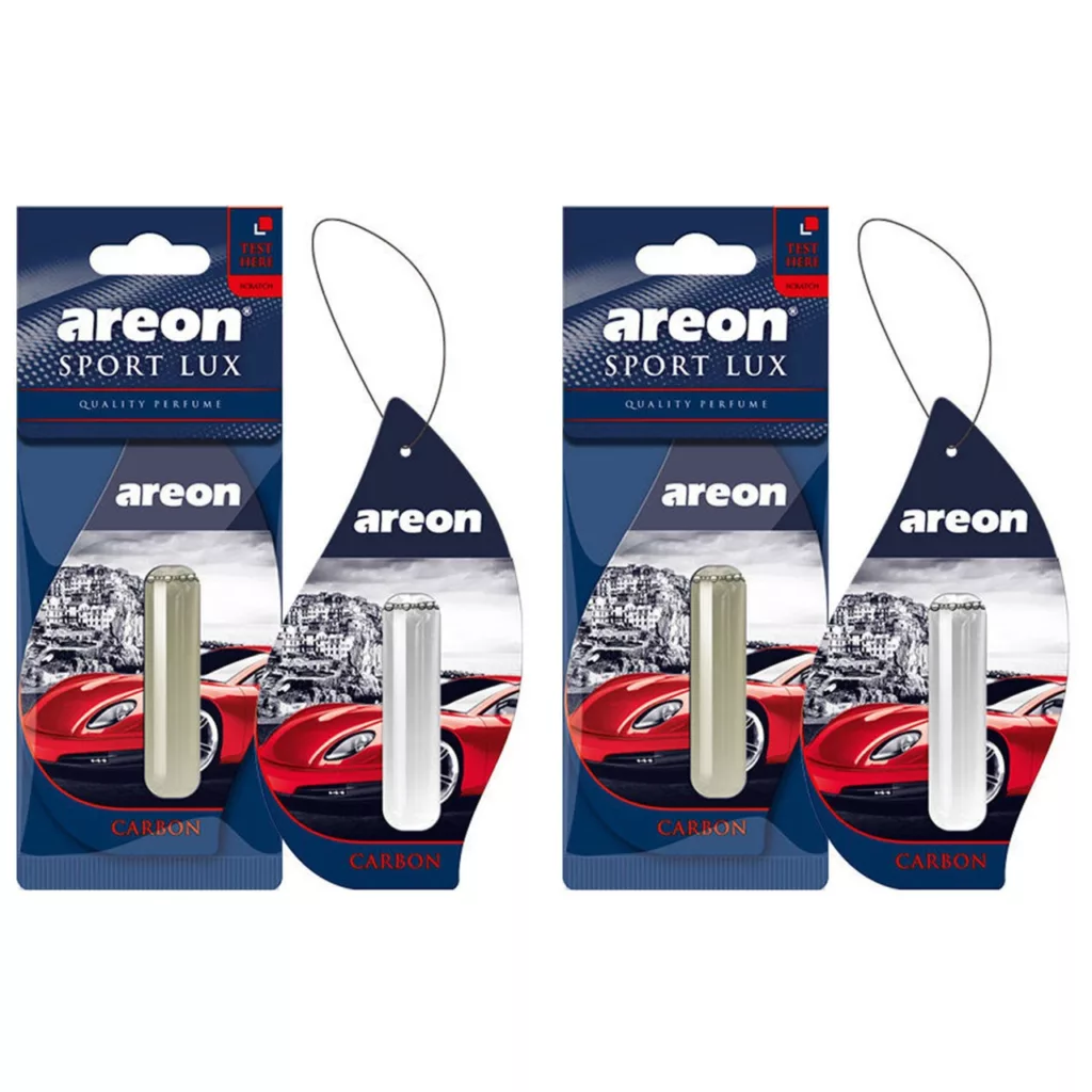 خوشبو کننده ماشین آرئون مدل Lux Liquid Carbon- بسته 2 عددی