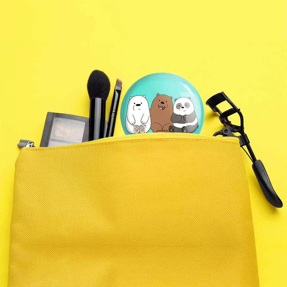 آینه جیبی خندالو مدل سه خرس کله پوک کد 10607