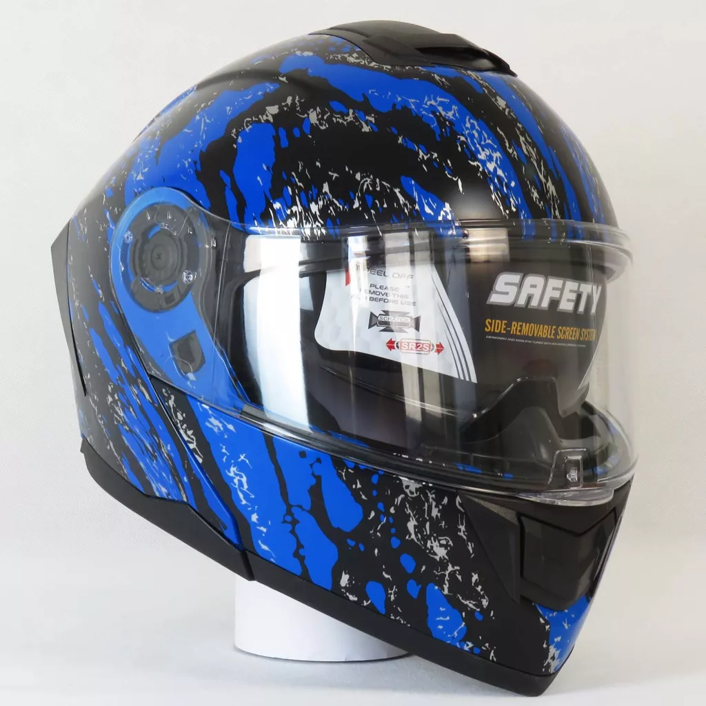 کلاه کاسکت فک متحرک رادین مدل Midnight Splash کد 1945