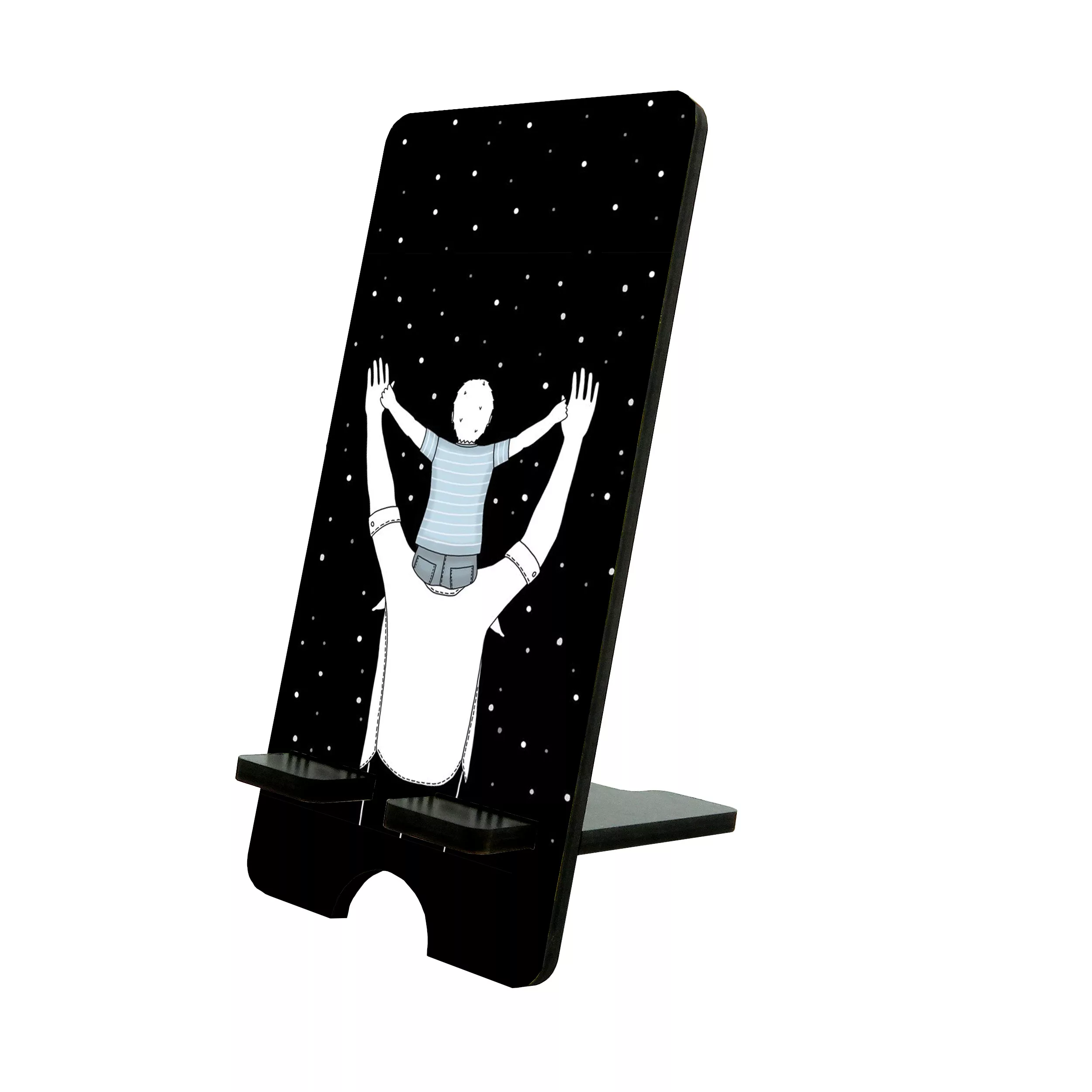 پایه نگهدارنده گوشی موبایل و تبلت طرح پدر و کودک کد 5992712