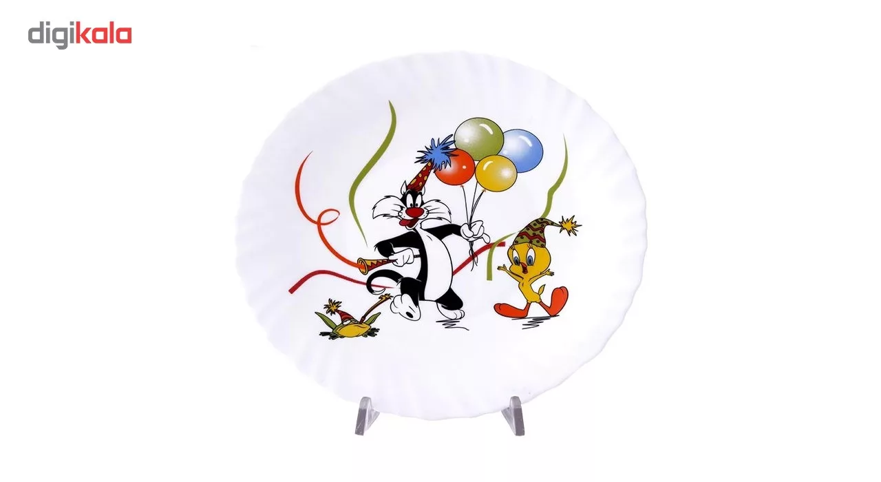 سرویس غذاخوری 5 پارچه کودک پارس اوپال طرح Tweety