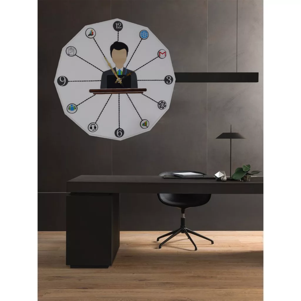 ساعت دیواری مدل المان های اداری