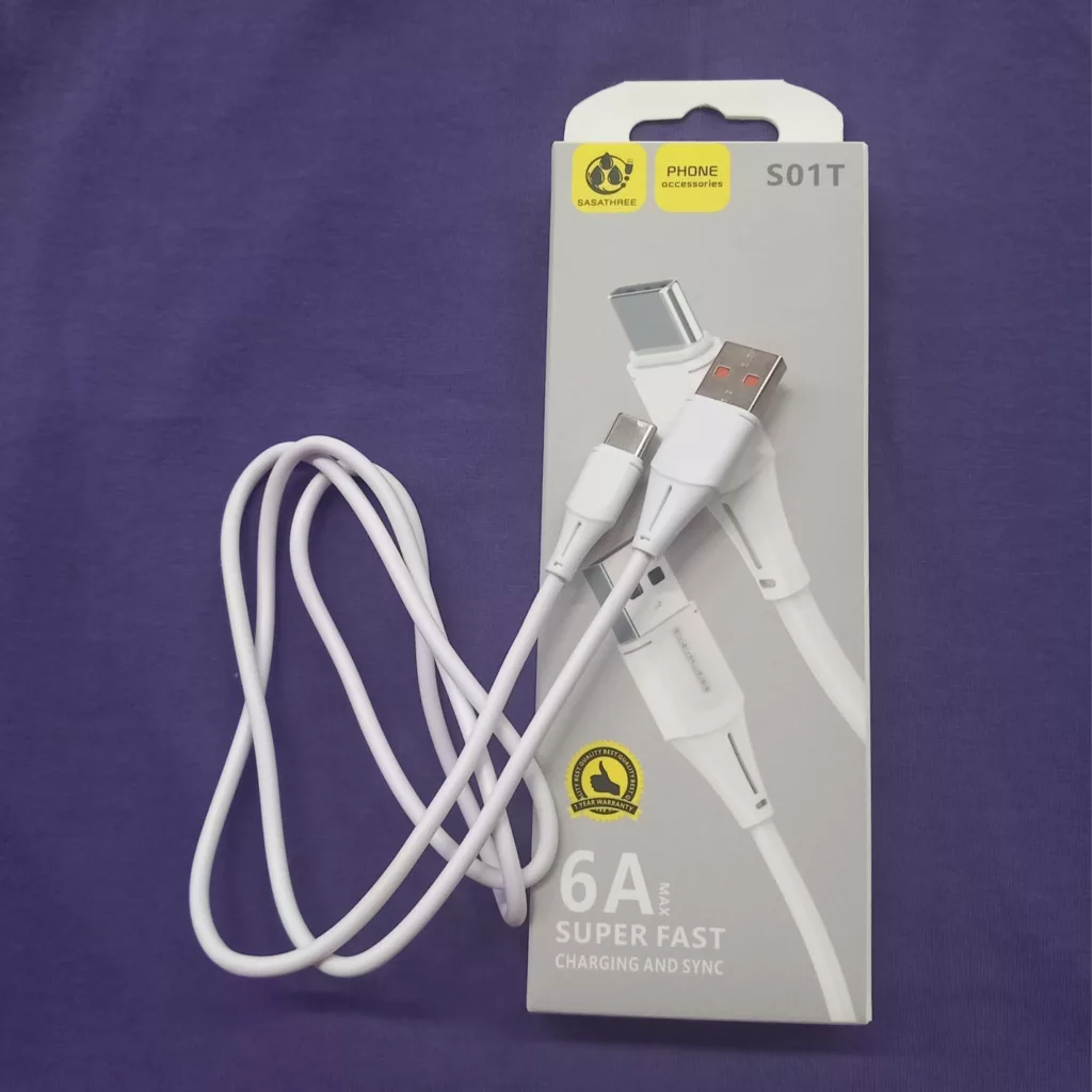 کابل تبدیل USB به USB-C مدل  90 S01T  طول 1 متر