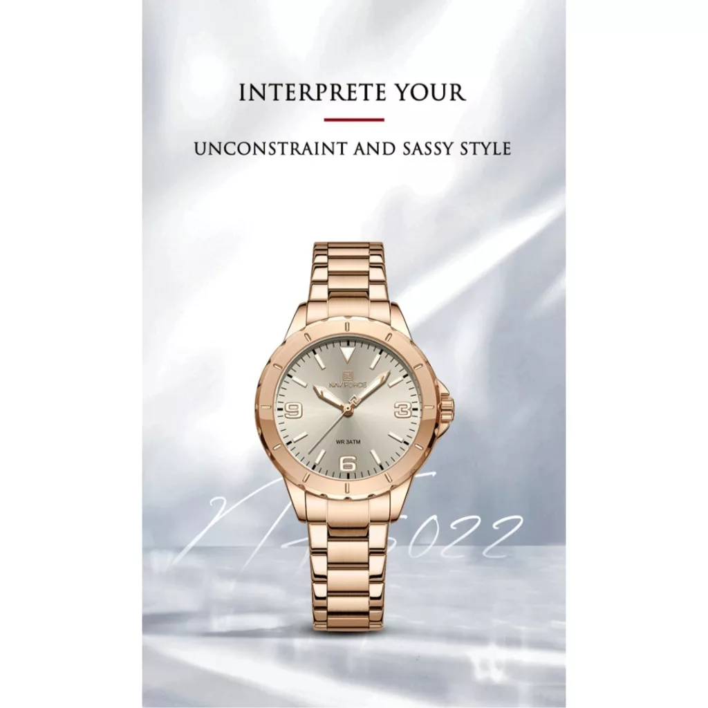 ساعت مچی عقربه ای زنانه نیوی فورس مدل NF5022