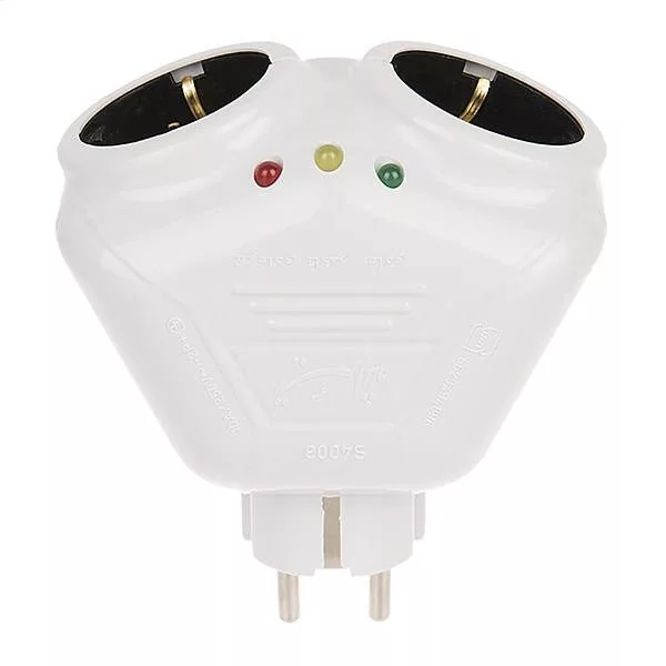 محافظ ولتاژ تیراژه مدل یخچال فریزر دوشاخه دار دو خروجی