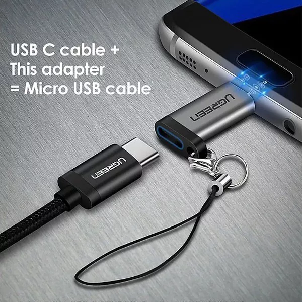 مبدل MicroUSB-OTG به USB-C یوگرین مدل US282-50590