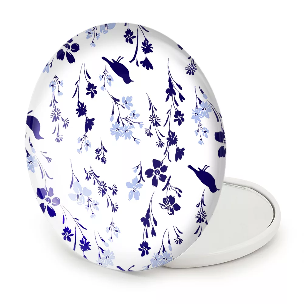 آینه جیبی خندالو طرح گل گلی مدل تاشو کد 29001