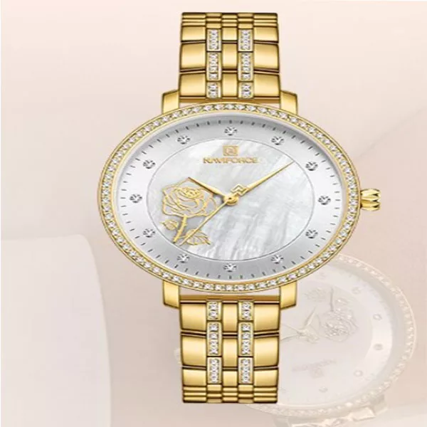 ساعت مچی عقربه ای زنانه نیوی فورس مدل 5017 GW