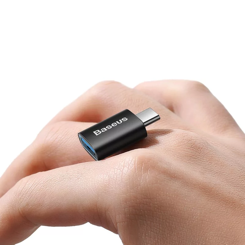 مبدل USB-C به USB-A باسئوس مدل Mini OTG Adaptor