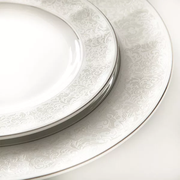 سرویس غذاخوری 29 پارچه چینی زرین مدل نئوکلاسیک دلسا درجه 3