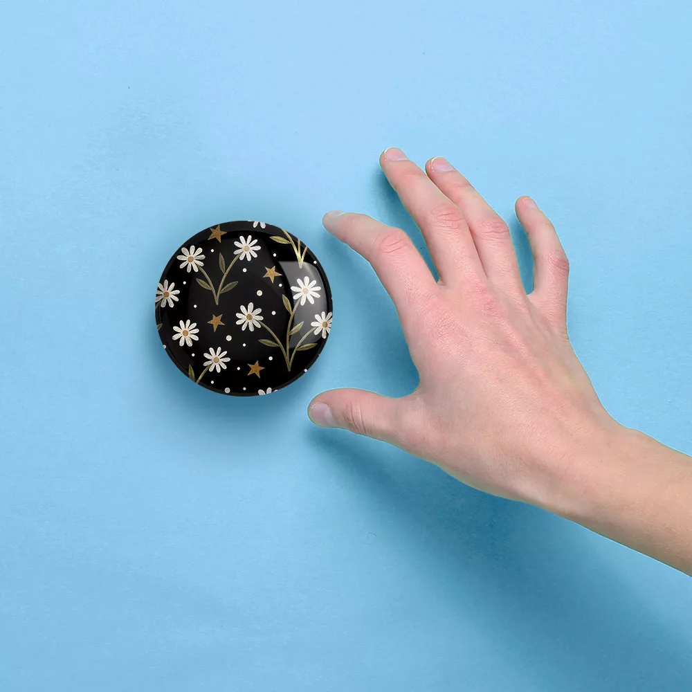 آینه جیبی خندالو مدل گل گلی کد 29025