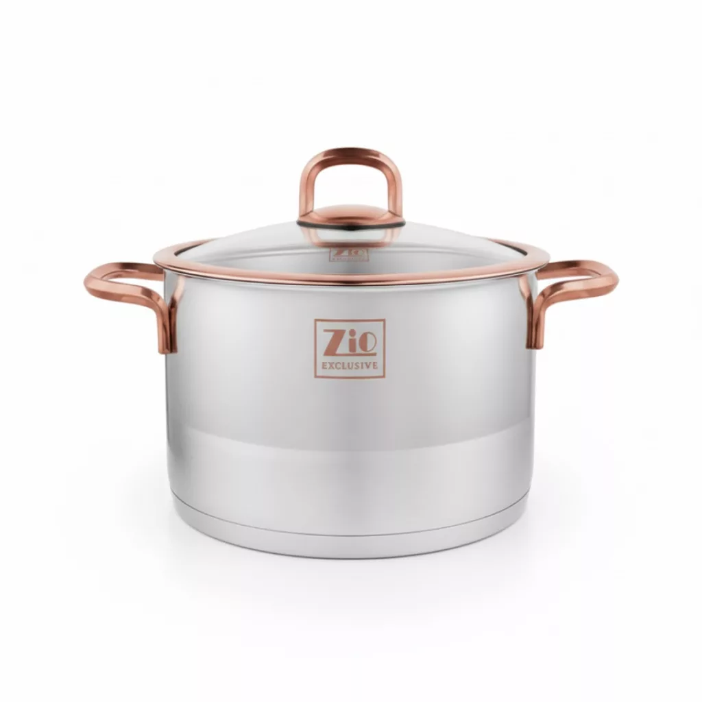 سرویس قابلمه استیل 6 پارچه بازرگانی زیو مدل 1306
