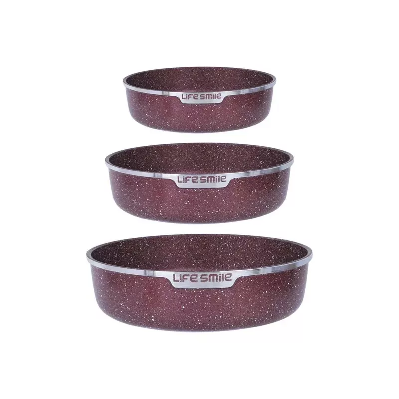 سرویس تابه 3 پارچه لایف اسمایل مدل P7CK-6-3