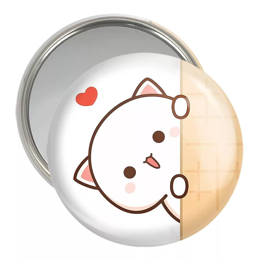 آینه جیبی خندالو مدل گربه های بامزه  کد 22028