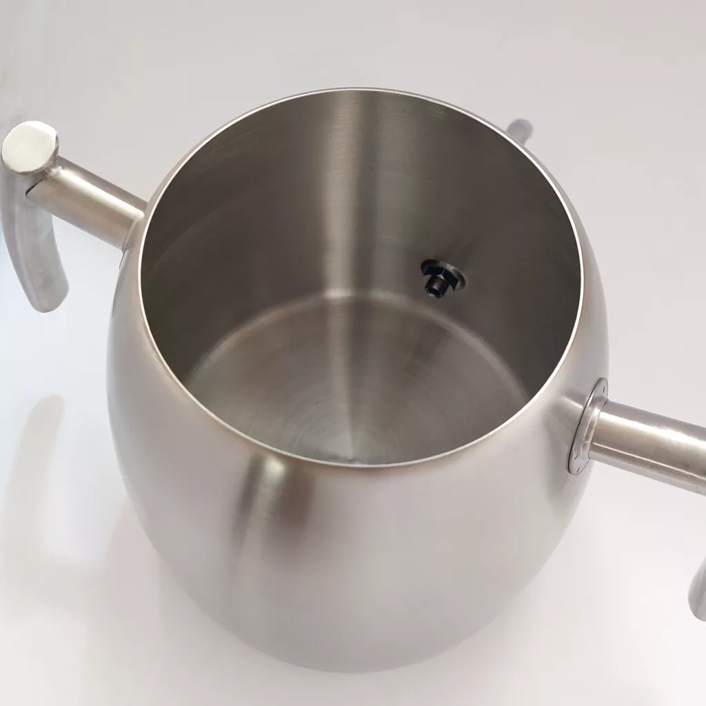 ست کتری و قوری نزاز مدل هرمی تمام استیل