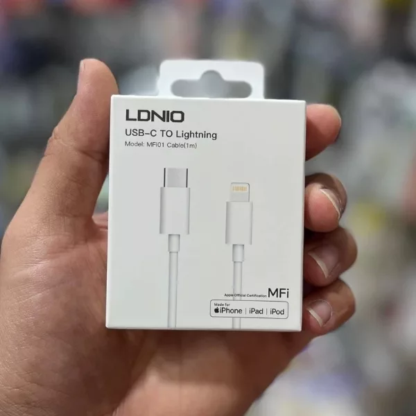 کابل تبدیل USB-C به لایتنینگ الدینو مدل Iphone 13 طول یک متر