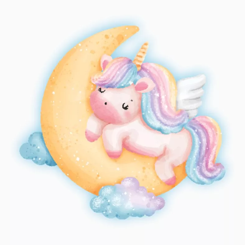 چراغ خواب اتاق کودک مدل یونیکورن