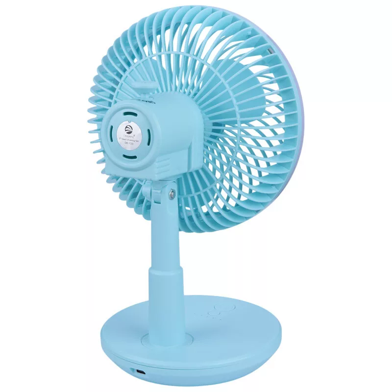 پنکه رومیزی دیپ کینگ مدل DK-123 چراغ دار ظرفیت 3000 میلی آمپر ساعت