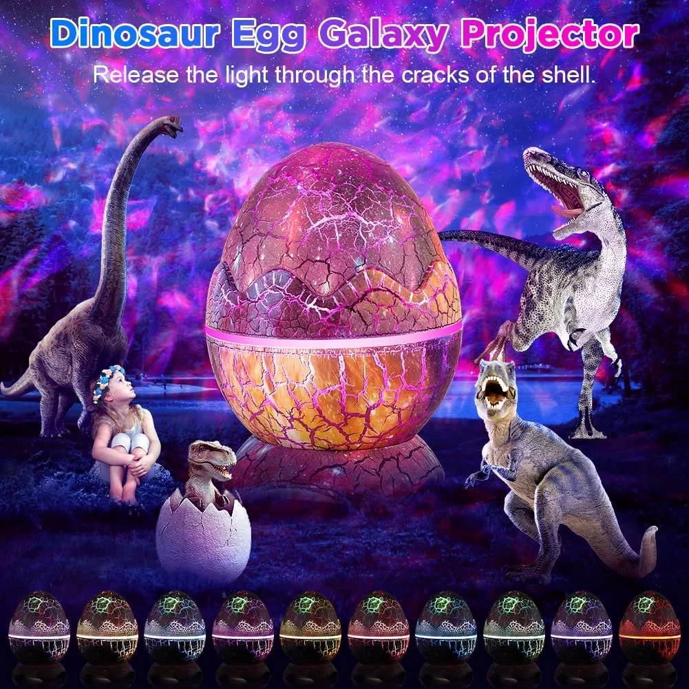 آباژور رومیزی کودک مدل  dinosaur Egg Starry