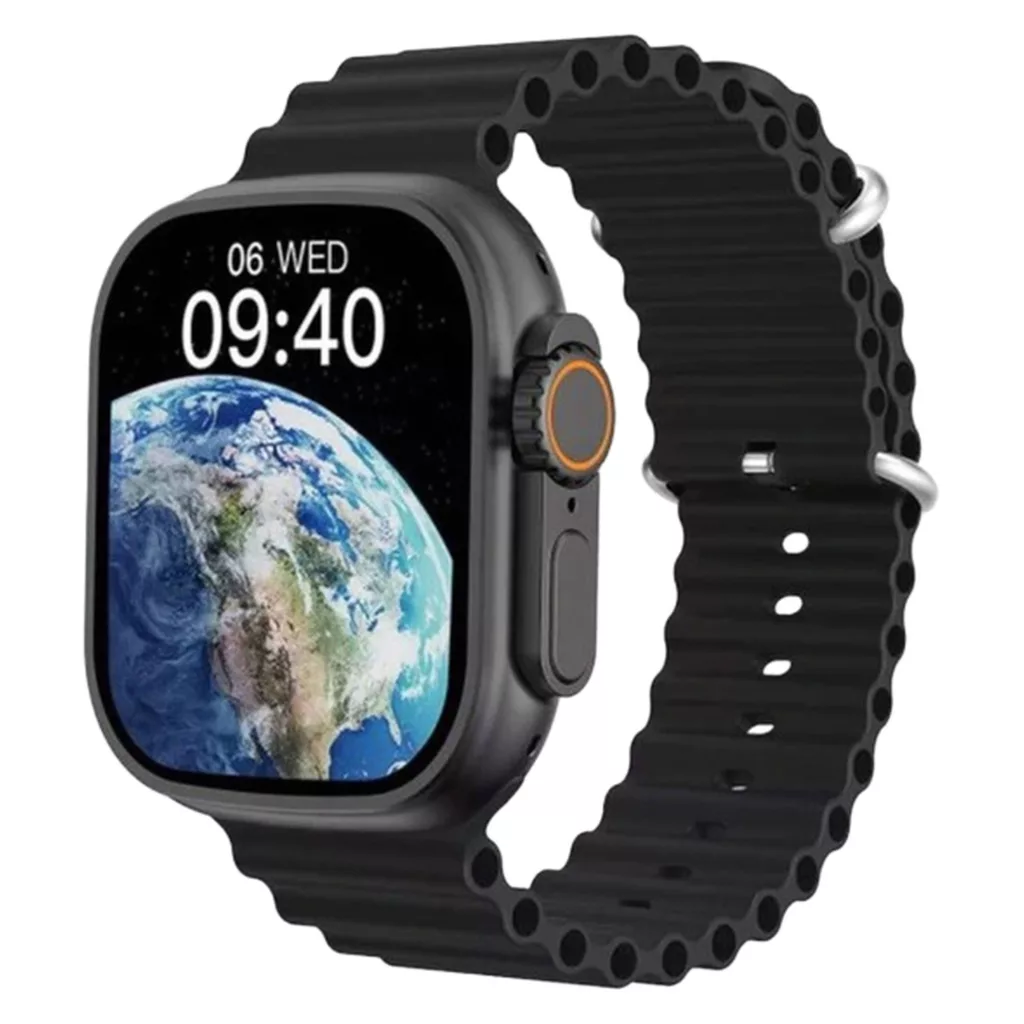 ساعت هوشمند آی واون مدل ULTRA 2 صفحه نمایش لمسی، محاسبه کالری ، شمارنده ضربان قلب، قابلیت کنترل موسیقی، امکان شخصی سازی واچ فیس،قابلیت مکالمه از طریق بلوتوث، پشتیبانی از زبان فارسی، بند سیلیکونی