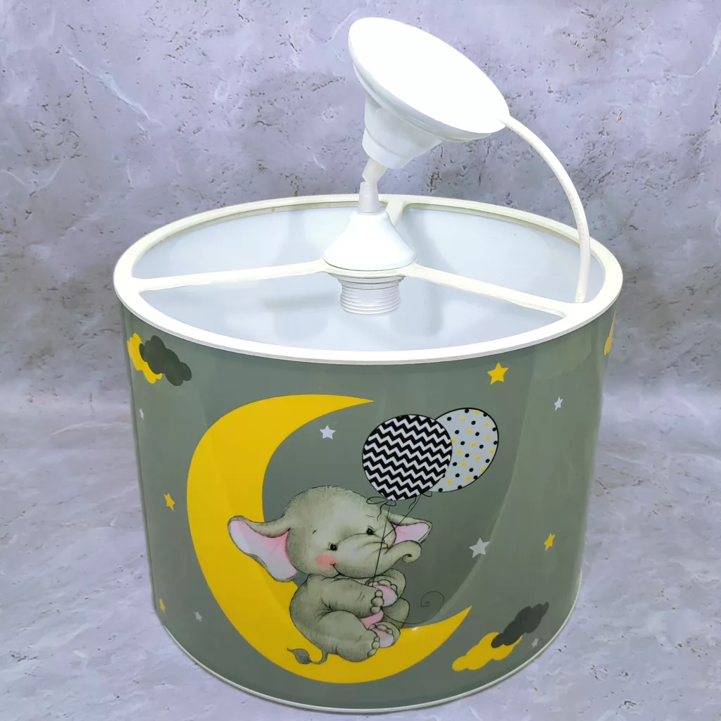 لوستر کودک مدل فیل و بادکنک و ماه