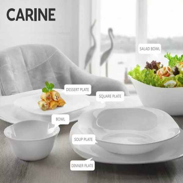 سرویس غذاخوری 26 پارچه گلدن اوپال مدل کارین ساده