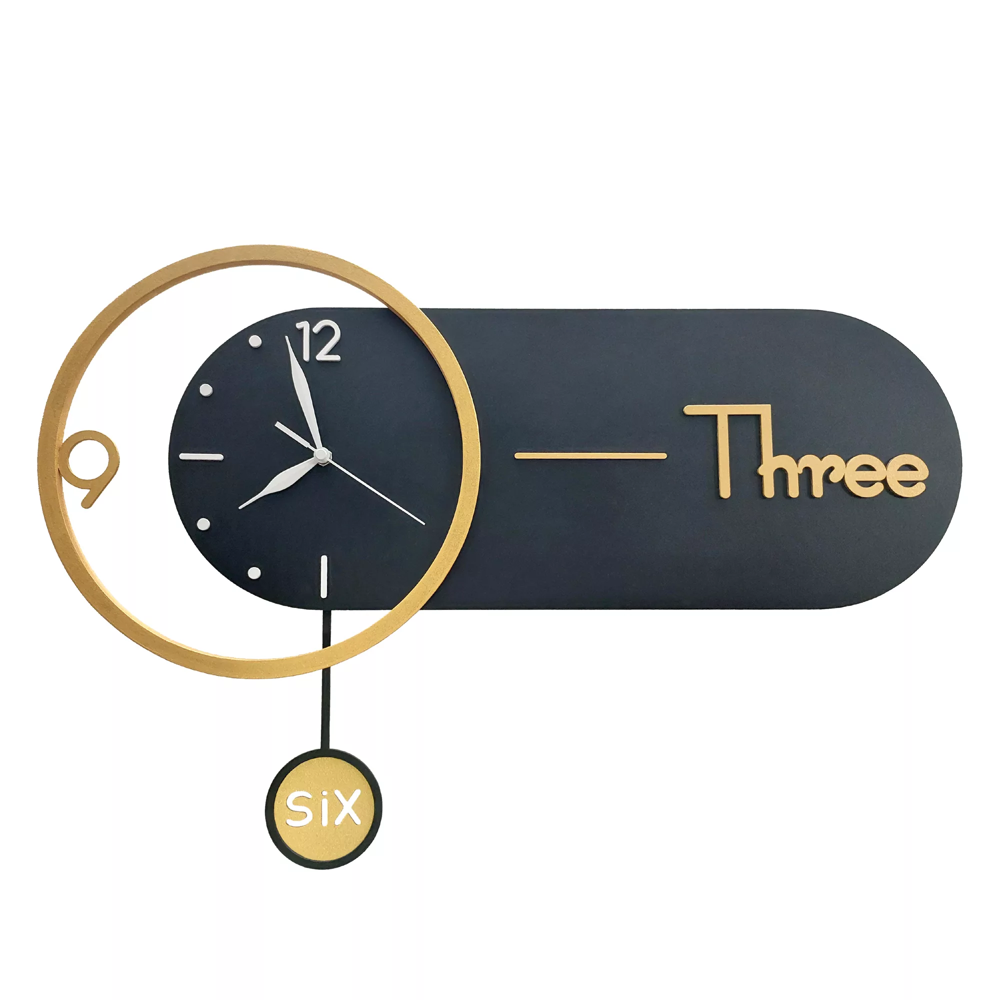 ساعت دیواری آرت نوین مدل مدرن 6040