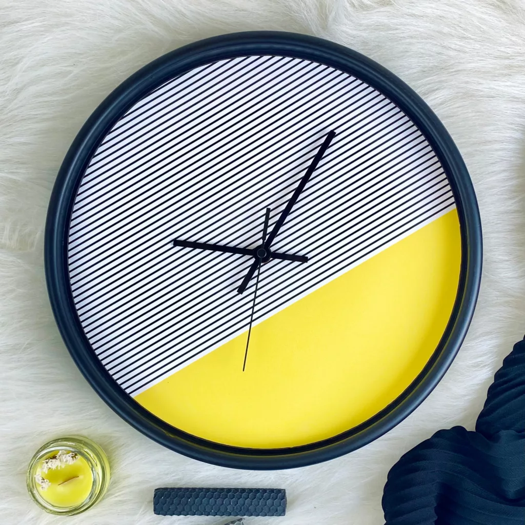 ساعت دیواری سال بردز طرح راه راه مدل CW-410