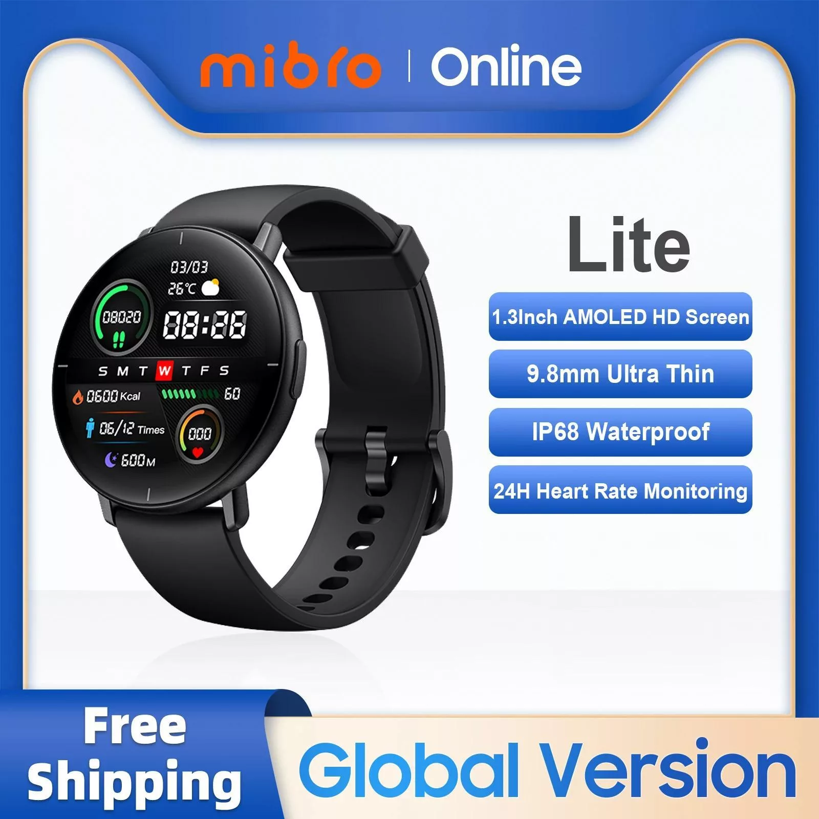 ساعت هوشمند میبرو مدل Lite SmartWatch