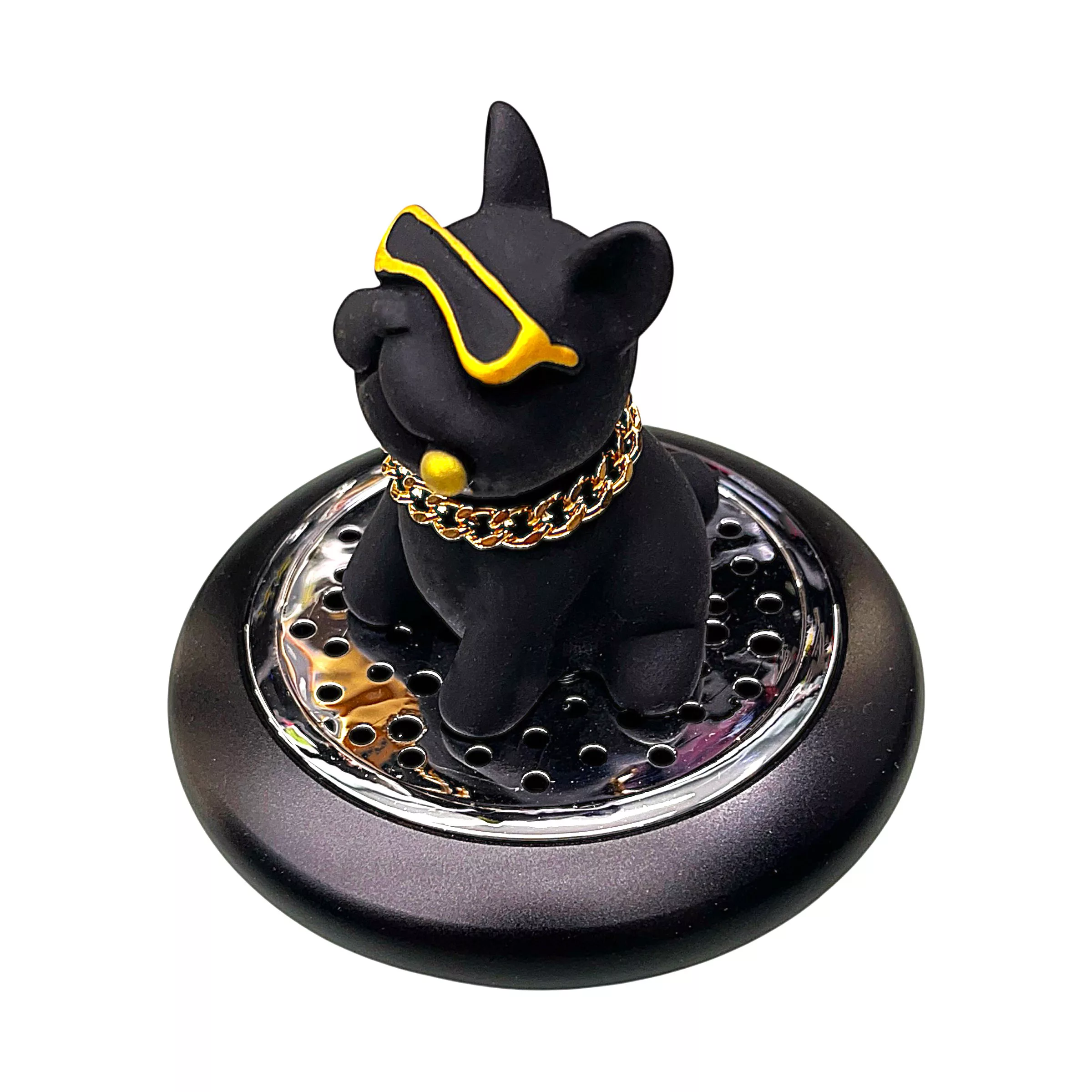 خوشبوکننده خودرو رو داشبوردی مدل سگ لاکچری کد BLK