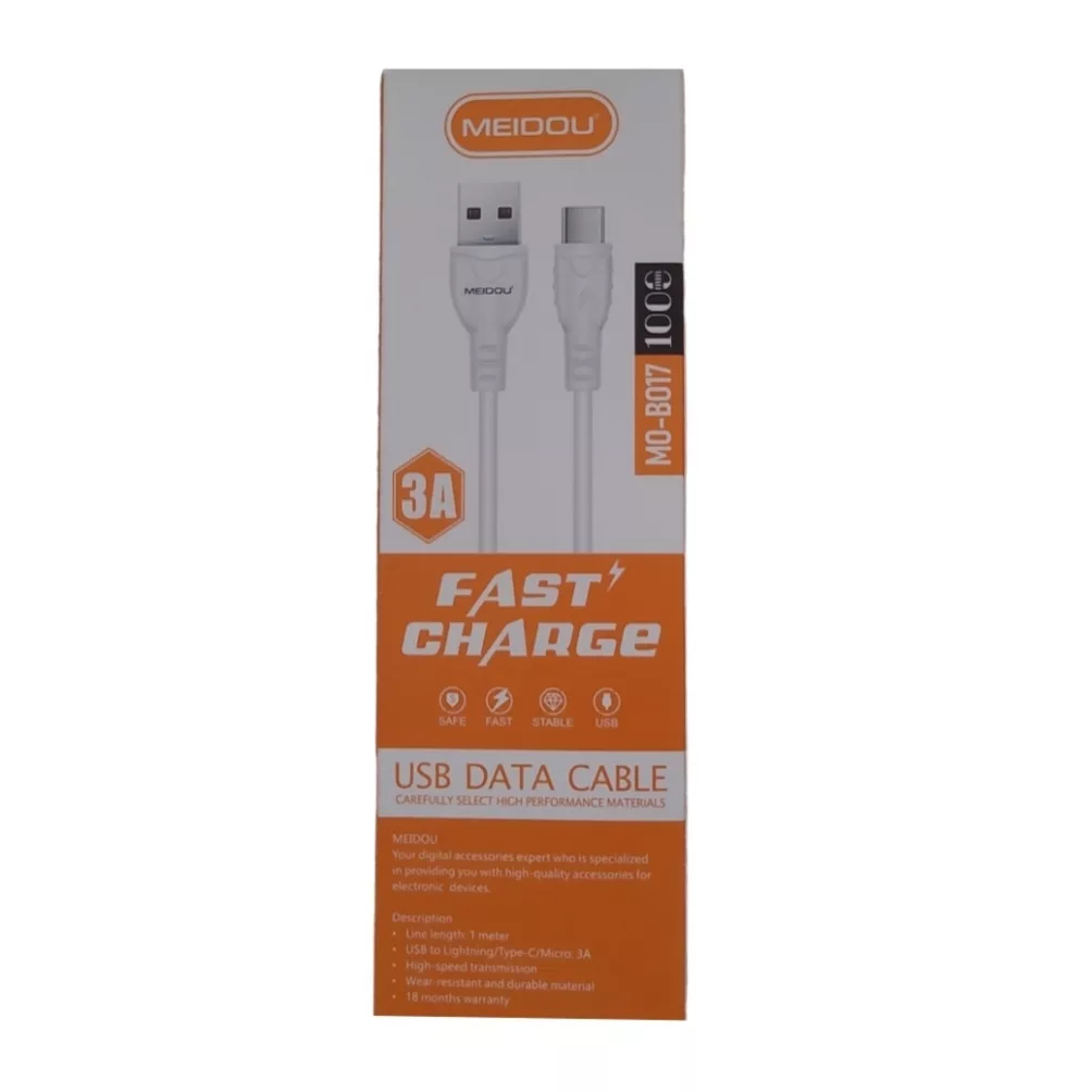 کابل تبدیل USB به USB-C مدو مدل fast charge طول 1 متر