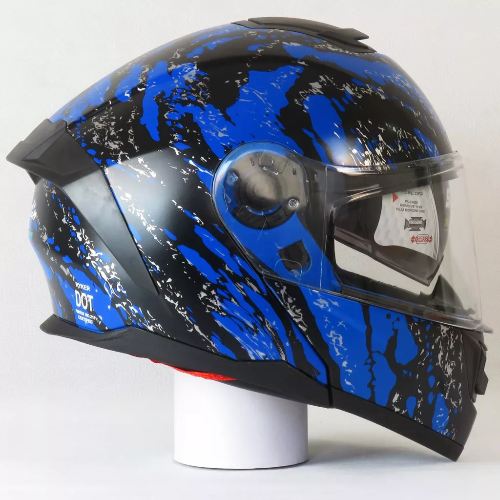 کلاه کاسکت فک متحرک رادین مدل Midnight Splash کد 1945