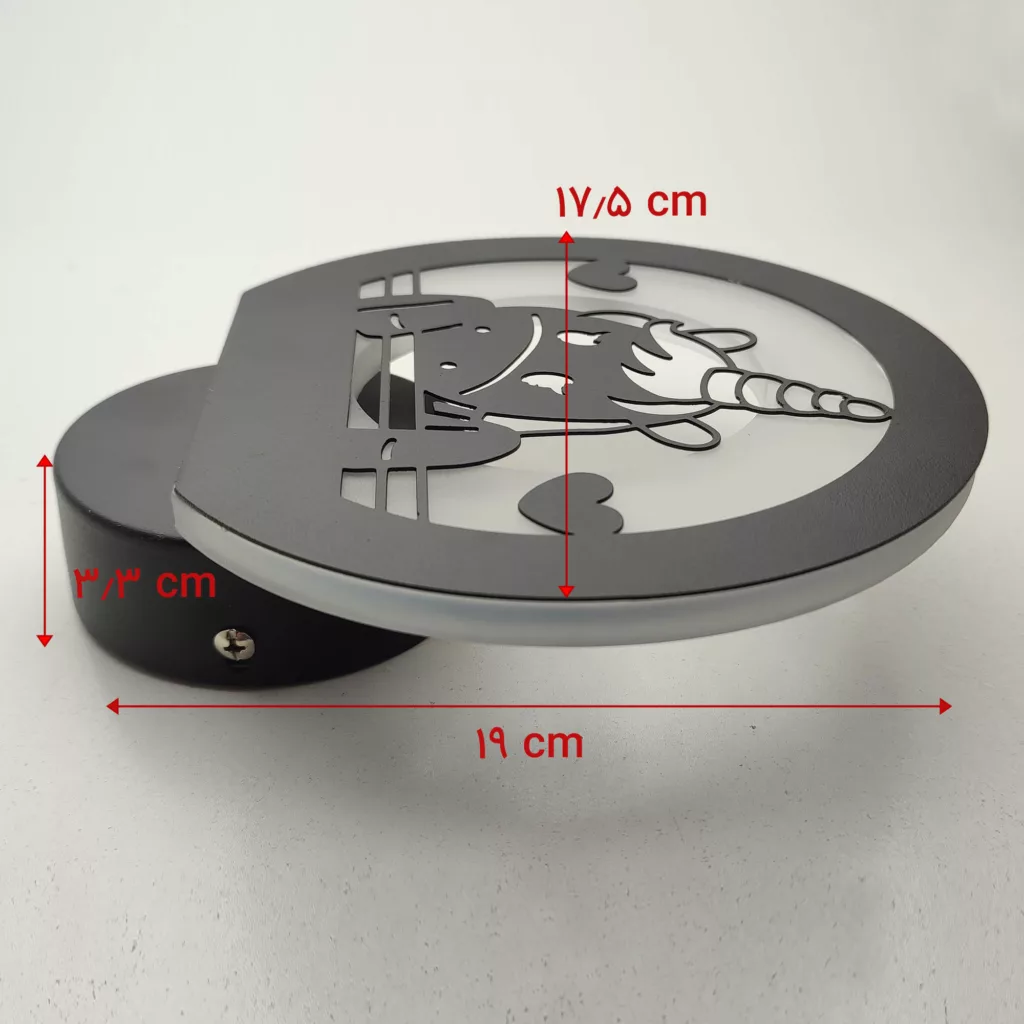 چراغ خواب کودک مدل دیواری طرح اسب تک شاخ