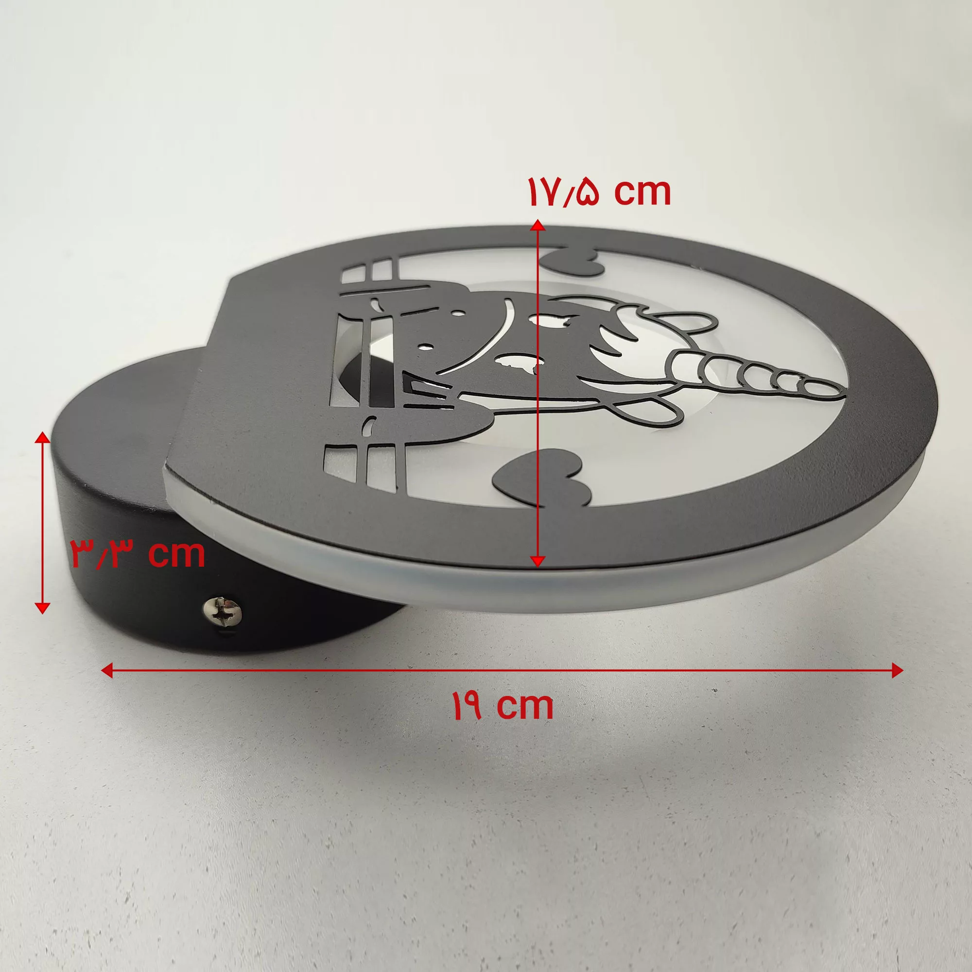 چراغ خواب کودک مدل دیواری طرح اسب تک شاخ