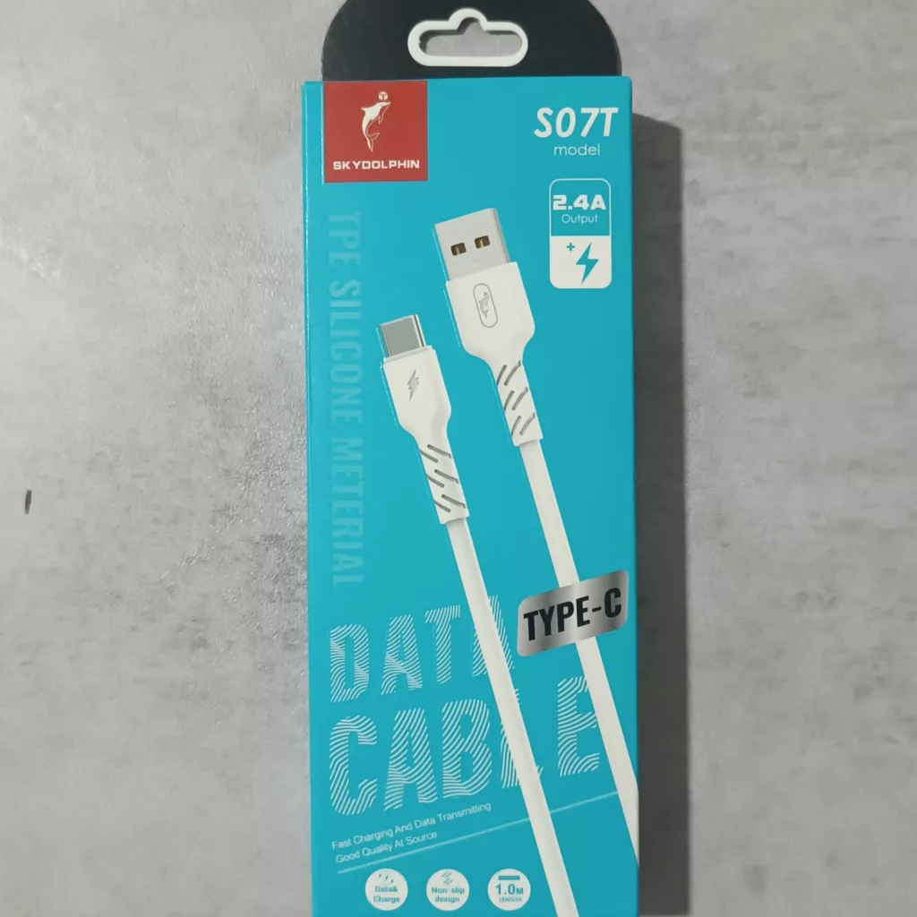کابل تبدیل USB به USB-c اسکای دلفین مدل S07 طول 1 متر