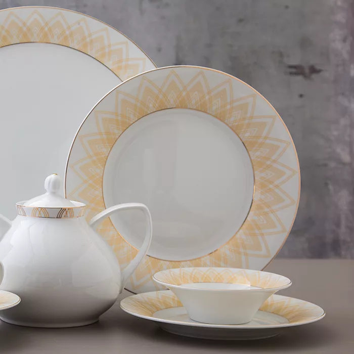 سرویس غذاخوری 81 پارچه چینی زرین ایران مدل شهرزاد میراندا درجه عالی