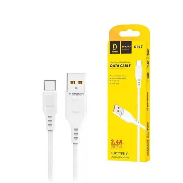 کابل تبدیل USB به USB-C دنمن مدل D01T طول 1 متر