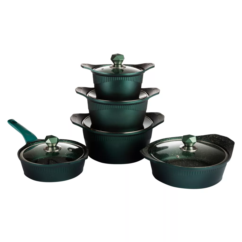 سرویس قابلمه و تابه چدن 10 پارچه مدل 1095