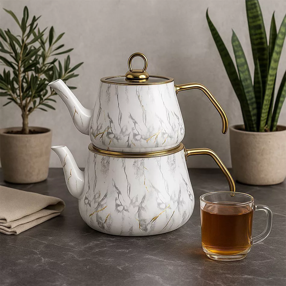 ست کتری و قوری مدل So-7201  گنجایش کتری 2.5 لیتر گنجایش قوری 1.5 لیتر