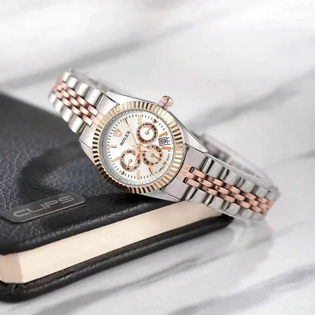 ساعت مچی عقربه ای زنانه  مدل تک موتور کد rozn08