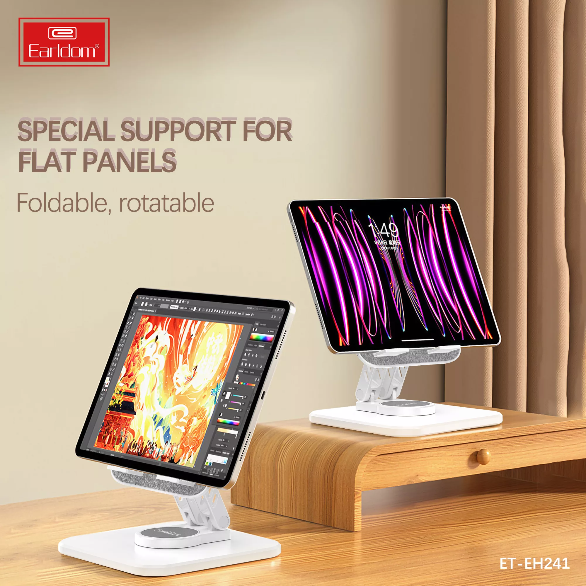 پایه نگهدارنده گوشی موبایل و تبلت ارلدام مدل  EH241