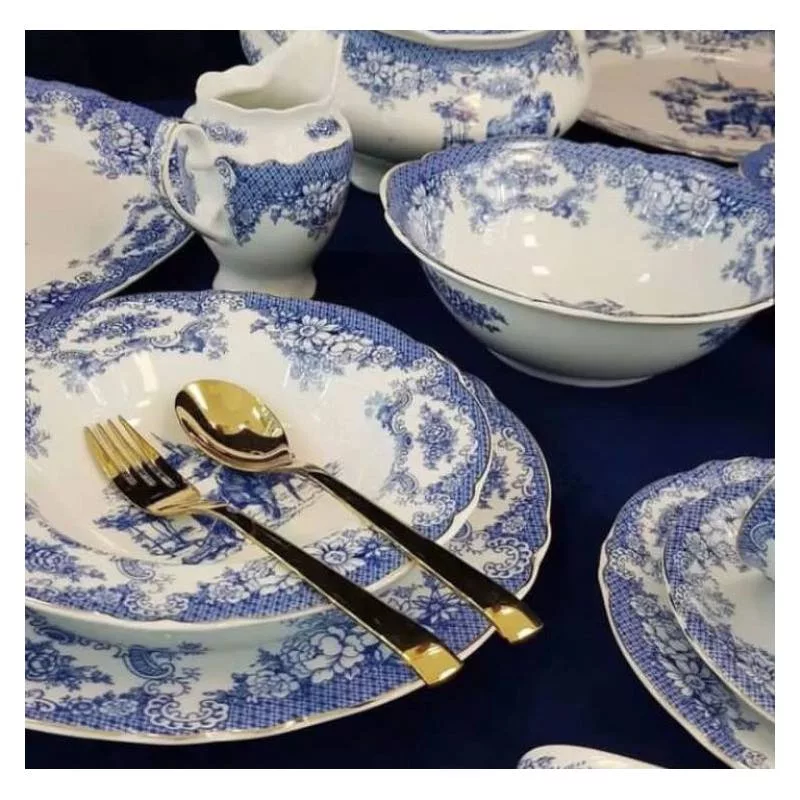 سرویس غذاخوری 102 پارچه چینی پردیس کاشان مدل ویلیج