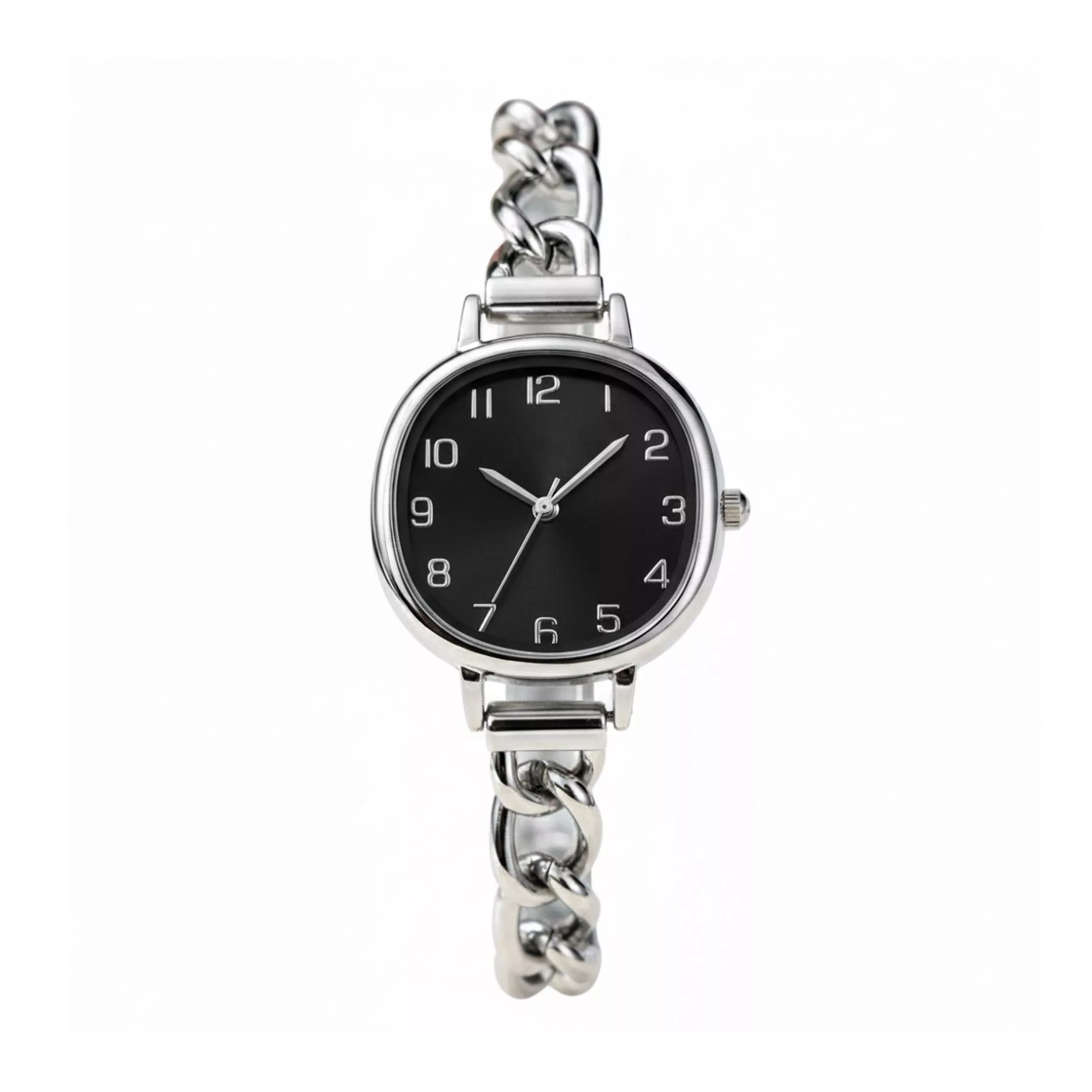 ساعت مچی عقربه‌ای کوارتز زنانه مدل بند زنجیری مینیمال 114C