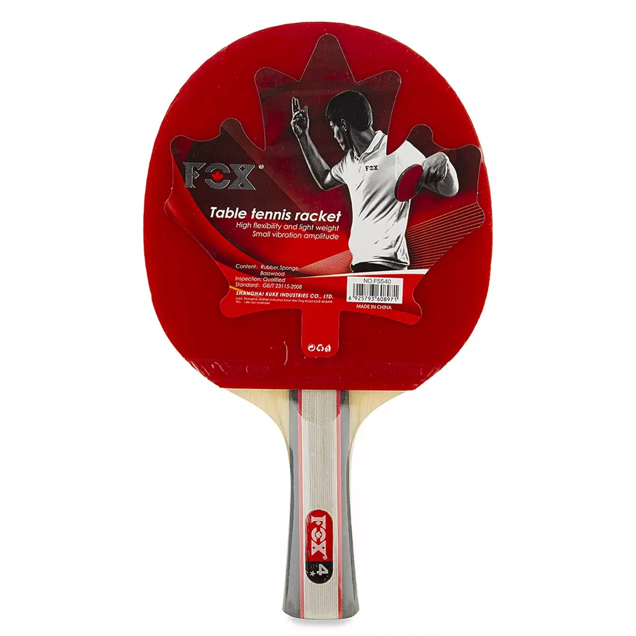 راکت پینگ پنگ فاکس مدل جلد دار 4 ستاره کد FX-NEW